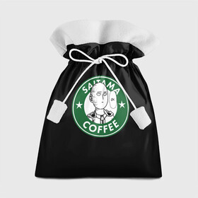 Подарочный 3D мешок с принтом ONE PUNCH MAN OK COFFEE в Новосибирске, 100% полиэстер | Размер: 29*39 см | one punch man | onepunch man | onepunchman | oppai | saitama | ван панч мен | ванпанч мен | ванпанчмен | макото миядзаки | сайтама | человек один удар