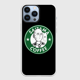 Чехол для iPhone 13 Pro Max с принтом ONE PUNCH MAN OK COFFEE в Новосибирске,  |  | one punch man | onepunch man | onepunchman | oppai | saitama | ван панч мен | ванпанч мен | ванпанчмен | макото миядзаки | сайтама | человек один удар