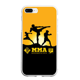 Чехол для iPhone 7Plus/8 Plus матовый с принтом ММА (Mixed Martial Arts) в Новосибирске, Силикон | Область печати: задняя сторона чехла, без боковых панелей | bellator | boxing | fight club | mixed martial arts | ufc | айкидо | беллатор | боевые искусства | боец | бои | бои без правил | бойцовский клуб | бокс | борьба | воин | джиуджитсу | дзюдо | единоборства | карате | кикбоксинг