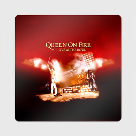 Магнит виниловый Квадрат с принтом Queen on Fire   Live at the Bowl в Новосибирске, полимерный материал с магнитным слоем | размер 9*9 см, закругленные углы | freddie mercury | paul rodgers | queen | quen | альбом | брайан мэй | глэм | джон дикон | квин | королева | куин | меркури | меркьюри | музыкант | мэркури | певец | песня | поп | роджер тейлор | рок группа | фаррух булсара