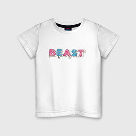 Детская футболка хлопок с принтом Mr Beast - Art 1 в Новосибирске, 100% хлопок | круглый вырез горловины, полуприлегающий силуэт, длина до линии бедер | mr beast | youtube | арты | блогеры | мистер бист | ютуберы