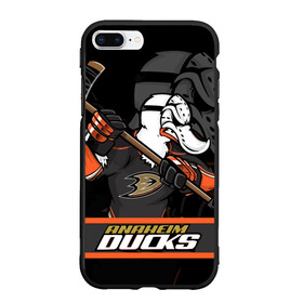 Чехол для iPhone 7Plus/8 Plus матовый с принтом Анахайм Дакс Anaheim Ducks в Новосибирске, Силикон | Область печати: задняя сторона чехла, без боковых панелей | Тематика изображения на принте: anaheim | anaheim ducks | ducks | hockey | nhl | usa | дакс | нхл | спорт | сша | хоккей | шайба