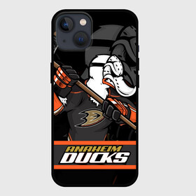 Чехол для iPhone 13 с принтом Анахайм Дакс Anaheim Ducks в Новосибирске,  |  | Тематика изображения на принте: anaheim | anaheim ducks | ducks | hockey | nhl | usa | дакс | нхл | спорт | сша | хоккей | шайба