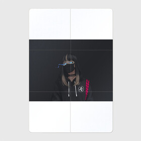 Магнитный плакат 2Х3 с принтом Девочка в маске в Новосибирске, Полимерный материал с магнитным слоем | 6 деталей размером 9*9 см | Тематика изображения на принте: аниме | аниме тян | девочка в маске | тян | тян в маске | тянка