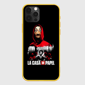 Чехол для iPhone 12 Pro с принтом СЕРИАЛ БУМАЖНЫЙ ДОМ LA CASA DE PAPEL в Новосибирске, силикон | область печати: задняя сторона чехла, без боковых панелей | bella ciao | la casa de papel | бумажный дом | ла каса де | ла каса де папель | ла каса де пепел | лакаса | сериал | фильм