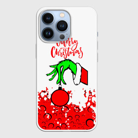 Чехол для iPhone 13 Pro с принтом Merry Christmas Grinch в Новосибирске,  |  | 2022 | grinch | happy new year | merry christmas | год тигра | гринч | зима близко | нг | новогодний | новый год | новый год 2022 | рождество | снег | снежинки