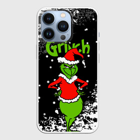 Чехол для iPhone 13 Pro с принтом Grinch На всех обиделся. в Новосибирске,  |  | 2022 | grinch | happy new year | merry christmas | год тигра | гринч | зима близко | нг | новогодний | новый год | новый год 2022 | рождество | снег | снежинки