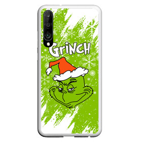 Чехол для Honor P30 с принтом Grinch Green. в Новосибирске, Силикон | Область печати: задняя сторона чехла, без боковых панелей | 2022 | grinch | happy new year | merry christmas | год тигра | гринч | зима близко | нг | новогодний | новый год | новый год 2022 | рождество | снег | снежинки