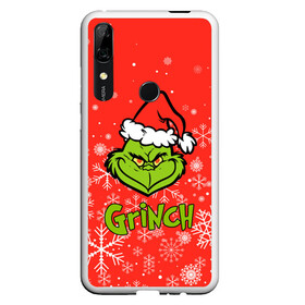 Чехол для Honor P Smart Z с принтом Grinch Red. в Новосибирске, Силикон | Область печати: задняя сторона чехла, без боковых панелей | 2022 | grinch | happy new year | merry christmas | год тигра | гринч | зима близко | нг | новогодний | новый год | новый год 2022 | рождество | снег | снежинки