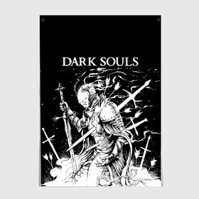 Постер с принтом Dark Souls The Ashen One в Новосибирске, 100% бумага
 | бумага, плотность 150 мг. Матовая, но за счет высокого коэффициента гладкости имеет небольшой блеск и дает на свету блики, но в отличии от глянцевой бумаги не покрыта лаком | Тематика изображения на принте: dark souls | games | praise the sun | the ashen one | игры | компьютерные игры | негорящий | неопалимый | рыцарь | тёмные души