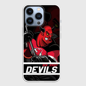 Чехол для iPhone 13 Pro с принтом Нью Джерси Девилз, New Jersey Devils в Новосибирске,  |  | devils | hockey | new jersey | new jersey devils | nhl | usa | девилз | нхл | ньюджерси | ньюджерси девилз | спорт | сша | хоккей | шайба