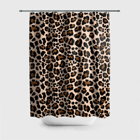 Штора 3D для ванной с принтом Леопардовые Пятна в Новосибирске, 100% полиэстер | плотность материала — 100 г/м2. Стандартный размер — 146 см х 180 см. По верхнему краю — пластиковые люверсы для креплений. В комплекте 10 пластиковых колец | jaguar | leopard | ocelot | predator | гепард | дикая кошка | животное | зверь | кот | леопард | леопардовые пятна | оцелот | хищная кошка | хищник | ягуар