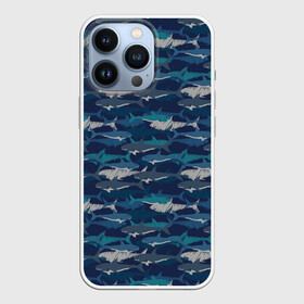 Чехол для iPhone 13 Pro с принтом Хищные Акулы в Новосибирске,  |  | fish | ocean | predator | shark | white shark | акула | белая акула | зубы | море | морской хищник | океан | рыба | хищная рыба | хищник