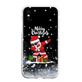 Чехол для iPhone XS Max матовый с принтом Santa Dabbing с подарками. в Новосибирске, Силикон | Область печати: задняя сторона чехла, без боковых панелей | Тематика изображения на принте: 2022 | dabbing | happy new year | merry christmas | santa dabbing | год тигра | зима близко | нг | новогодний | новый год | новый год 2022 | рождество | символ 2022 года | снег | снежинки