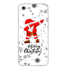 Чехол для iPhone 5/5S матовый с принтом Santa Dabbing идет снег. в Новосибирске, Силикон | Область печати: задняя сторона чехла, без боковых панелей | Тематика изображения на принте: 2022 | dabbing | happy new year | merry christmas | santa dabbing | год тигра | зима близко | нг | новогодний | новогодний тигр | новый год | новый год 2022 | рождество | символ 2022 года | снег | снежинки