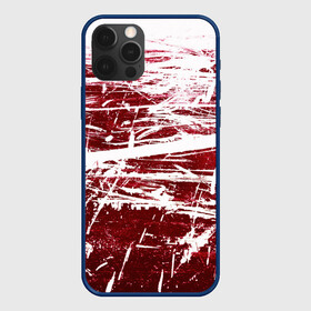 Чехол для iPhone 12 Pro Max с принтом CRAZY RED в Новосибирске, Силикон |  | абстракция | красно белый | красный | пестрый | царапины