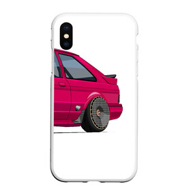 Чехол для iPhone XS Max матовый с принтом Ford Escort art в Новосибирске, Силикон | Область печати: задняя сторона чехла, без боковых панелей | Тематика изображения на принте: art | ford | fordescort | rs | stance