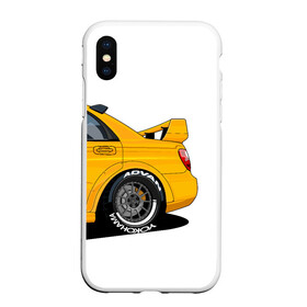 Чехол для iPhone XS Max матовый с принтом WRX STI art в Новосибирске, Силикон | Область печати: задняя сторона чехла, без боковых панелей | art | impreza | sti | subaru | wrx