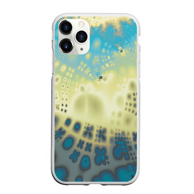 Чехол для iPhone 11 Pro матовый с принтом Коллекция Journey Бриз 126-2 в Новосибирске, Силикон |  | abstraction | blue | color | fractal | yellow | абстракция | желтый | на витрину | фрактал | цветной