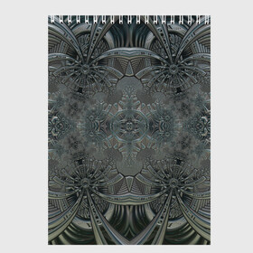 Скетчбук с принтом Коллекция Фрактальная мозаика Серо-голубой 292-4 в Новосибирске, 100% бумага
 | 48 листов, плотность листов — 100 г/м2, плотность картонной обложки — 250 г/м2. Листы скреплены сверху удобной пружинной спиралью | abstraction | black | dark | fractal | gray | grayblue | symmetrical | абстракция | серый | симметричный | темный | фрактал | черный