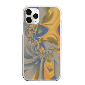 Чехол для iPhone 11 Pro матовый с принтом Орхидеи Небо и песок Абстракция 403-1 в Новосибирске, Силикон |  | abstraction | blue | flowers | fractal | ornament | pattern | yellow | абстракция | желтый | орнамент | узор | фрактал | цветы
