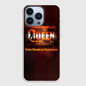 Чехол для iPhone 13 Pro с принтом We Will Rock You. Banda Sonora Del Espectaculo   Queen в Новосибирске,  |  | freddie mercury | paul rodgers | queen | quen | альбом | брайан мэй | глэм | джон дикон | квин | королева | куин | меркури | меркьюри | музыкант | мэркури | певец | песня | поп | роджер тейлор | рок группа | фаррух булсара