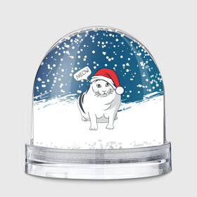 Игрушка Снежный шар с принтом НОВОГОДНИЙ КОТ БЕНДЕР (МЕМ) в Новосибирске, Пластик | Изображение внутри шара печатается на глянцевой фотобумаге с двух сторон | Тематика изображения на принте: 2022 | 22 | bender | cat | christmas | meme | memes | meow | merry | new | snow | winter | year | бендер | год | зима | кот | кошка | мем | мемы | мяй | новый | рождество | снег | толстый