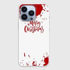 Чехол для iPhone 13 Pro с принтом [Merry Christmas]   Кровавый в Новосибирске,  |  | 2022 | happy new year | merry christmas | кровавый | кровь | нг | новый год | праздник | рождество