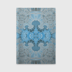 Обложка для автодокументов с принтом Коллекция Фрактальная мозаика Голубой 292-6-n в Новосибирске, натуральная кожа |  размер 19,9*13 см; внутри 4 больших “конверта” для документов и один маленький отдел — туда идеально встанут права | Тематика изображения на принте: blue | fractal | light | pattern | symmetrical | на витрину | светлый | симметричный | узор | фрактал