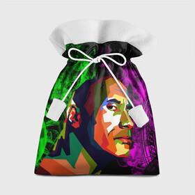 Подарочный 3D мешок с принтом Дуэйн Джонсон АРТ Скала в Новосибирске, 100% полиэстер | Размер: 29*39 см | актер | боец | вектор | джонсон | дуэйн | зеленый | лицо | лысый | неон | огонь | пламя | реслинг | селебрити | скала | фиолетовый | харизма