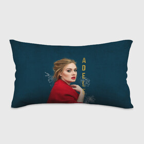 Подушка 3D антистресс с принтом Portrait Adele в Новосибирске, наволочка — 100% полиэстер, наполнитель — вспененный полистирол | состоит из подушки и наволочки на молнии | имя | лицо | надпись | певица | портрет