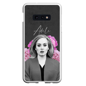 Чехол для Samsung S10E с принтом Flowers Adele в Новосибирске, Силикон | Область печати: задняя сторона чехла, без боковых панелей | имя | надпись | певица | текстура | цветы