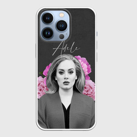 Чехол для iPhone 13 Pro с принтом Flowers Adele в Новосибирске,  |  | имя | надпись | певица | текстура | цветы