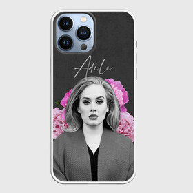Чехол для iPhone 13 Pro Max с принтом Flowers Adele в Новосибирске,  |  | имя | надпись | певица | текстура | цветы