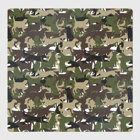 Магнитный плакат 3Х3 с принтом Камуфляж из Собак (Camouflage) в Новосибирске, Полимерный материал с магнитным слоем | 9 деталей размером 9*9 см | Тематика изображения на принте: animal | camouflage | dog | military camouflage | барбос | бобик | военный камуфляж | год собаки | друг человека | животное | зверь | ищейка | камуфляж | кинолог | кость | лайка | милитари | охотничий камуфляж | пёс