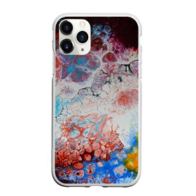Чехол для iPhone 11 Pro матовый с принтом ЦветоТрэш в Новосибирске, Силикон |  | Тематика изображения на принте: абстракция | молодежный | пестрый | цветной | яркий