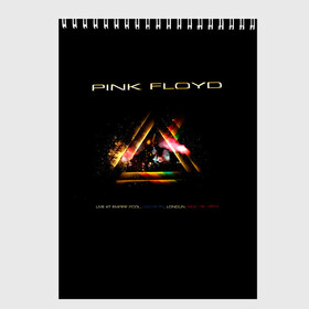 Скетчбук с принтом Live at the Empire Pool - Pink Floyd в Новосибирске, 100% бумага
 | 48 листов, плотность листов — 100 г/м2, плотность картонной обложки — 250 г/м2. Листы скреплены сверху удобной пружинной спиралью | Тематика изображения на принте: pink floyd | pinkfloyd | альбом | арт | артрок | дэвид гилмор | пинк флойд | пинкфлойд | прогрессивный | психоделический | ричард райт | роджер уотерс | рок группа | сид барретт | симфонический | спэйс | эйсид