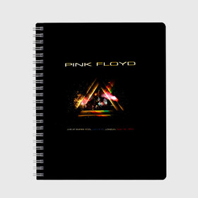 Тетрадь с принтом Live at the Empire Pool - Pink Floyd в Новосибирске, 100% бумага | 48 листов, плотность листов — 60 г/м2, плотность картонной обложки — 250 г/м2. Листы скреплены сбоку удобной пружинной спиралью. Уголки страниц и обложки скругленные. Цвет линий — светло-серый
 | pink floyd | pinkfloyd | альбом | арт | артрок | дэвид гилмор | пинк флойд | пинкфлойд | прогрессивный | психоделический | ричард райт | роджер уотерс | рок группа | сид барретт | симфонический | спэйс | эйсид
