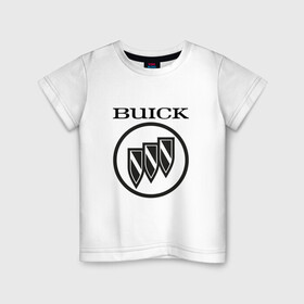 Детская футболка хлопок с принтом Buick | Black and White Logo в Новосибирске, 100% хлопок | круглый вырез горловины, полуприлегающий силуэт, длина до линии бедер | auto | avista | buick | cascada | enclave | encore | logo | regal | verano | wildcat | авто | автомобиль | ам | бьюик | бюик | лого | логотип | машина | машины | эмблема