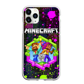 Чехол для iPhone 11 Pro матовый с принтом MINECRAFT МАЙНКРАФТ БРЫЗГИ в Новосибирске, Силикон |  | block | craft | creeper | cube | dungeons | game | games | logo | mine | minecraft | miner | pixel | zombie | блок | брызги | геометрия | данжен | зомби | игра | игры | крафт | крипер | кубики | лого | логотип | майкрафт | майн | майнкрафт | п