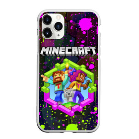 Чехол для iPhone 11 Pro Max матовый с принтом MINECRAFT МАЙНКРАФТ БРЫЗГИ в Новосибирске, Силикон |  | block | craft | creeper | cube | dungeons | game | games | logo | mine | minecraft | miner | pixel | zombie | блок | брызги | геометрия | данжен | зомби | игра | игры | крафт | крипер | кубики | лого | логотип | майкрафт | майн | майнкрафт | п