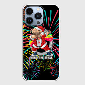 Чехол для iPhone 13 Pro с принтом Merry Christmas Mops Dabbing. в Новосибирске,  |  | 2022 | dabbing | happy new year | merry christmas | mops dabbing | год тигра | зима близко | нг | новогодний | новый год | новый год 2022 | рождество | салют | символ 2022 года | собака