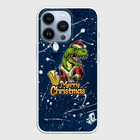 Чехол для iPhone 13 Pro с принтом Merry Christmas Пивозавр. в Новосибирске,  |  | 2022 | happy new year | merry christmas | год тигра | дино | динозавр | зима близко | нг | новогодний | новый год | новый год 2022 | рождество | снежинки | тигр