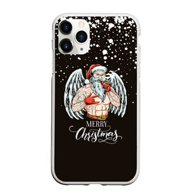 Чехол для iPhone 11 Pro матовый с принтом Merry Christmas Santa c Крыльями Ангела. в Новосибирске, Силикон |  | 2022 | happy new year | merry christmas | santa | год тигра | зима близко | нг | новогодний | новый год | новый год 2022 | рождество | санта | символ 2022 года | снежинки