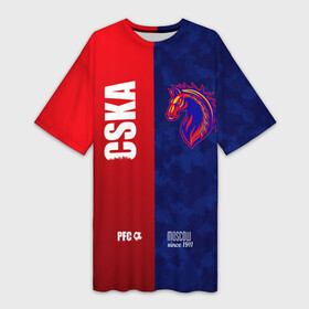 Платье-футболка 3D с принтом FC CSKA since 1911 в Новосибирске,  |  | cska | pfc | pfc cska | армейцы | камуфляж | кони | конь | красно синие | мы армейцы | мы цска | пфк | фк | фк цска | футбол | футбольный клуб | цска | цска москва | цска фк | черный камуфляж