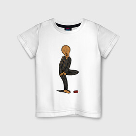 Детская футболка хлопок с принтом КРИК БОЛИ! в Новосибирске, 100% хлопок | круглый вырез горловины, полуприлегающий силуэт, длина до линии бедер | edvard | lego | munch | munk | pain | scream | боли | боль | картина | крик | кубик | лего | мунк | художник | эдвард