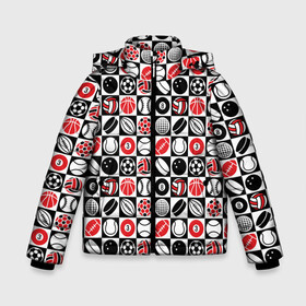 Зимняя куртка для мальчиков 3D с принтом Разные Виды Спорта (SPORT) в Новосибирске, ткань верха — 100% полиэстер; подклад — 100% полиэстер, утеплитель — 100% полиэстер | длина ниже бедра, удлиненная спинка, воротник стойка и отстегивающийся капюшон. Есть боковые карманы с листочкой на кнопках, утяжки по низу изделия и внутренний карман на молнии. 

Предусмотрены светоотражающий принт на спинке, радужный светоотражающий элемент на пуллере молнии и на резинке для утяжки | athletics | basketball | football | hockey | sport | volleyball | баскетбол | бейсбол | биатлон | бокс | боулинг | волейбол | гольф | зож | крикет | легкая атлетика | лыжный спорт | мма | плавание | регби | спорт | спортсмен