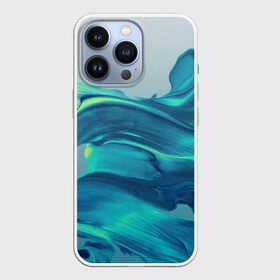 Чехол для iPhone 13 Pro с принтом Акварельные Мазки в Новосибирске,  |  | Тематика изображения на принте: абстракция | акварель | акварельные волны | волны | рисунок
