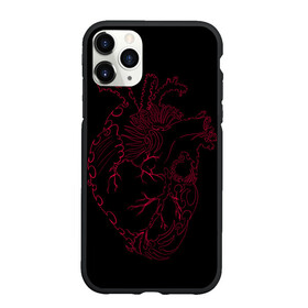 Чехол для iPhone 11 Pro Max матовый с принтом Сердце лезвия в Новосибирске, Силикон |  | алые лезвия | алые узоры | алые шипы | вены | красные вены | красные лезвия | красные шипы | лезвие | лезвия | острое | сердце | сердце с шипами | шипы