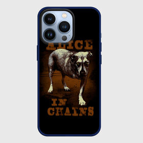 Чехол для iPhone 13 Pro с принтом Alice in chains Dog в Новосибирске,  |  | Тематика изображения на принте: alice in chains | alternative | metall | music | rock | алиса в цепях | альтернатива | металл | музыка | рок | элис ин чейнс